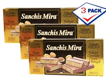 Sanchis Mira Turron Mazapan  Nueces Al Chocolate 7 oz Pack of 3